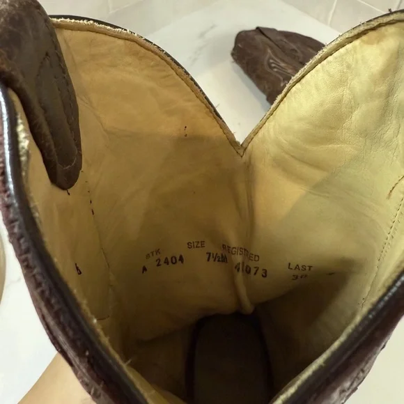 Corral® Ladies Chocolate Snake Inlay Brown Square Toe Boots A2404 - Picture 6 of 6